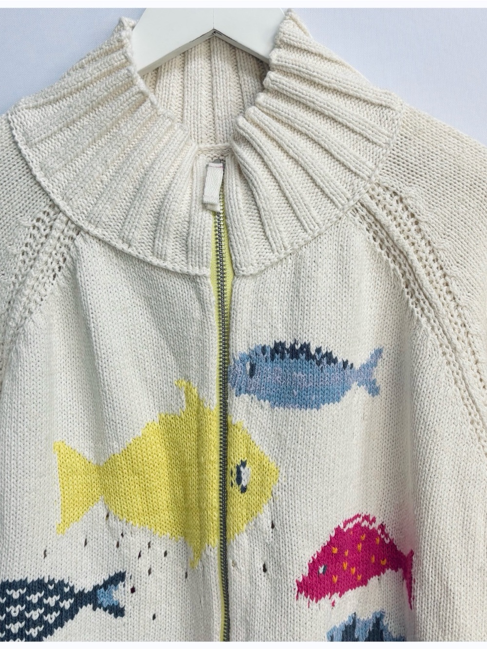 NWT Anthropologie Pilcro Fish Icon Full Zip Cardigan - Picture 11 of 14